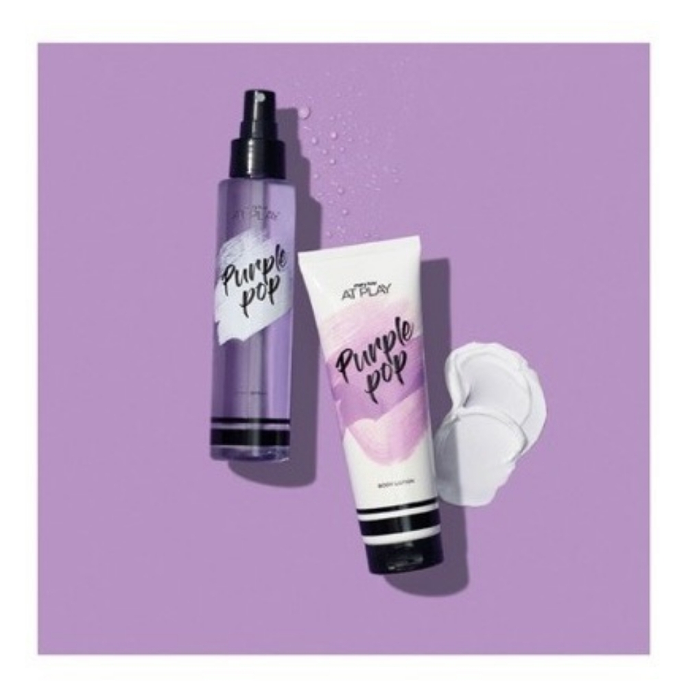 Mary Kay Purple Pop Body Care.